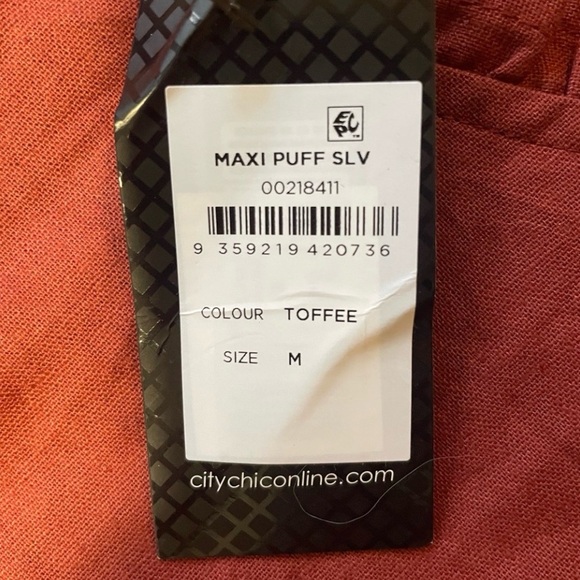 NWT City Chic Linen/Cotton Blend Maxi Dress - Picture 6 of 6